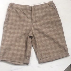 CHLOE HIGH END DESIGNER SHORTS LUXURIOUS PLAID SZ8